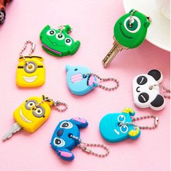 کاور کلید سیلیکونی طرح فانتزی بسته 5 عددی