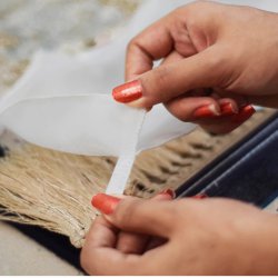 محافظ ریشه فرش 9 متری جنس حریر مدل Carpet Protector